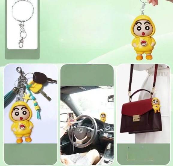 MustGrab™ Shinchan Face Changing Keychain(Pack of 2)